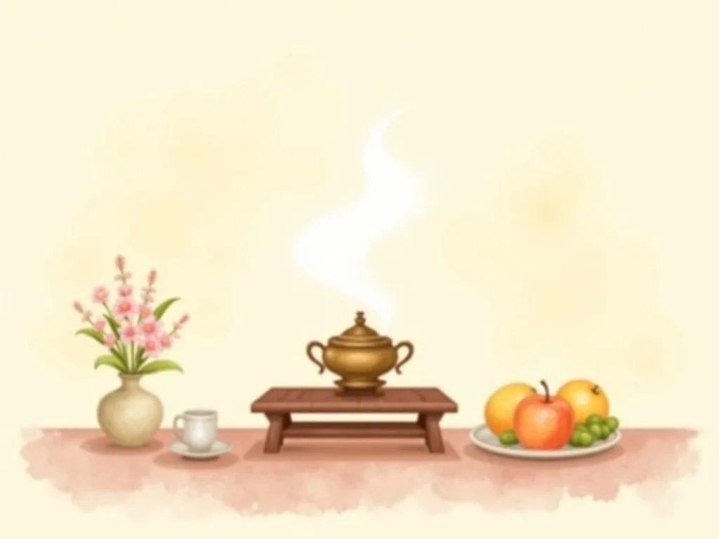 Cách bày bàn thờ gia tiên truyền thống