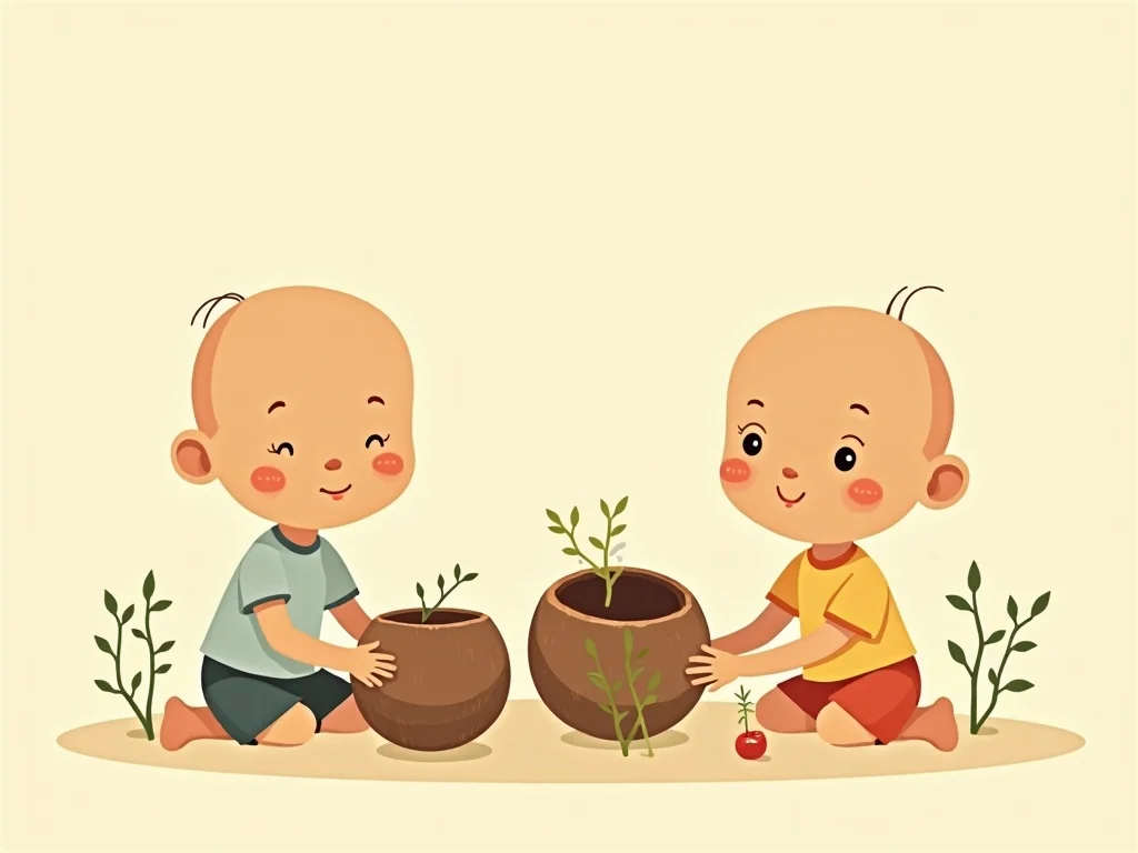 Búp bê lá, gáo dừa – Đồ chơi truyền thống từ thiên nhiên