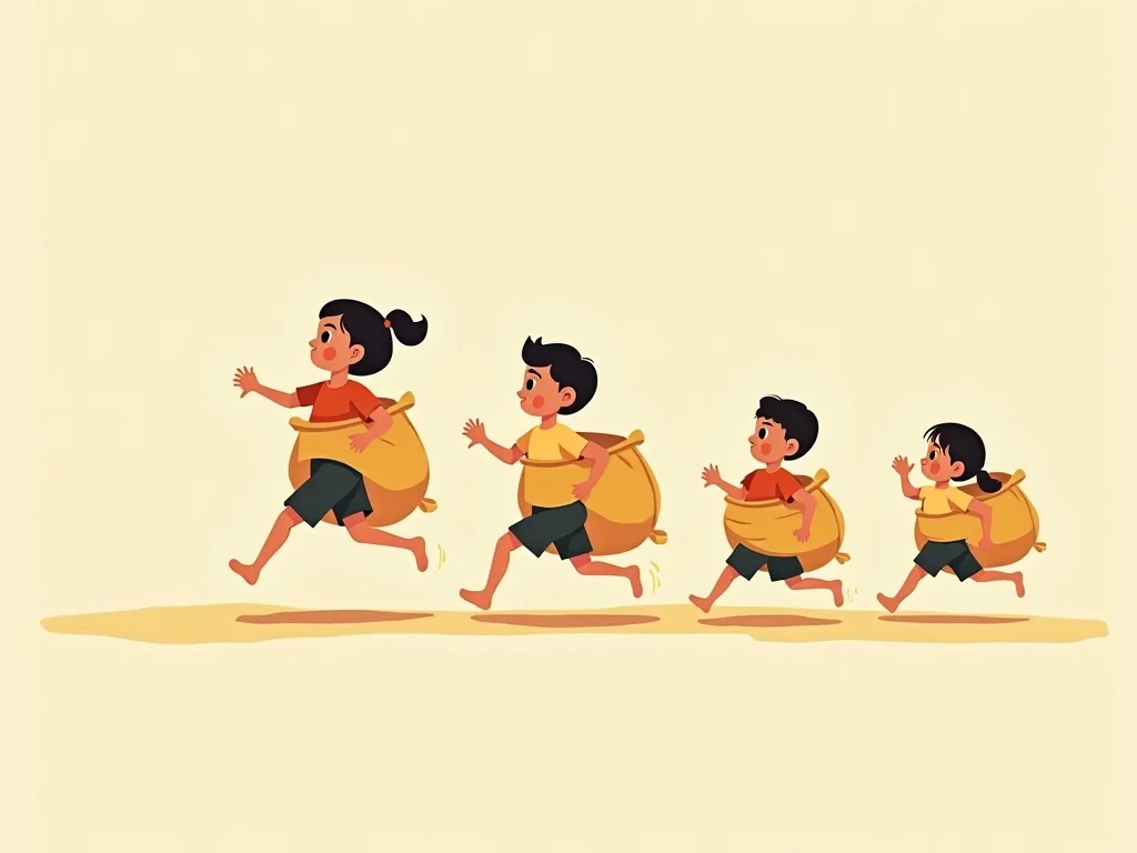 Nhảy bao bố — Trò chơi đồng đội