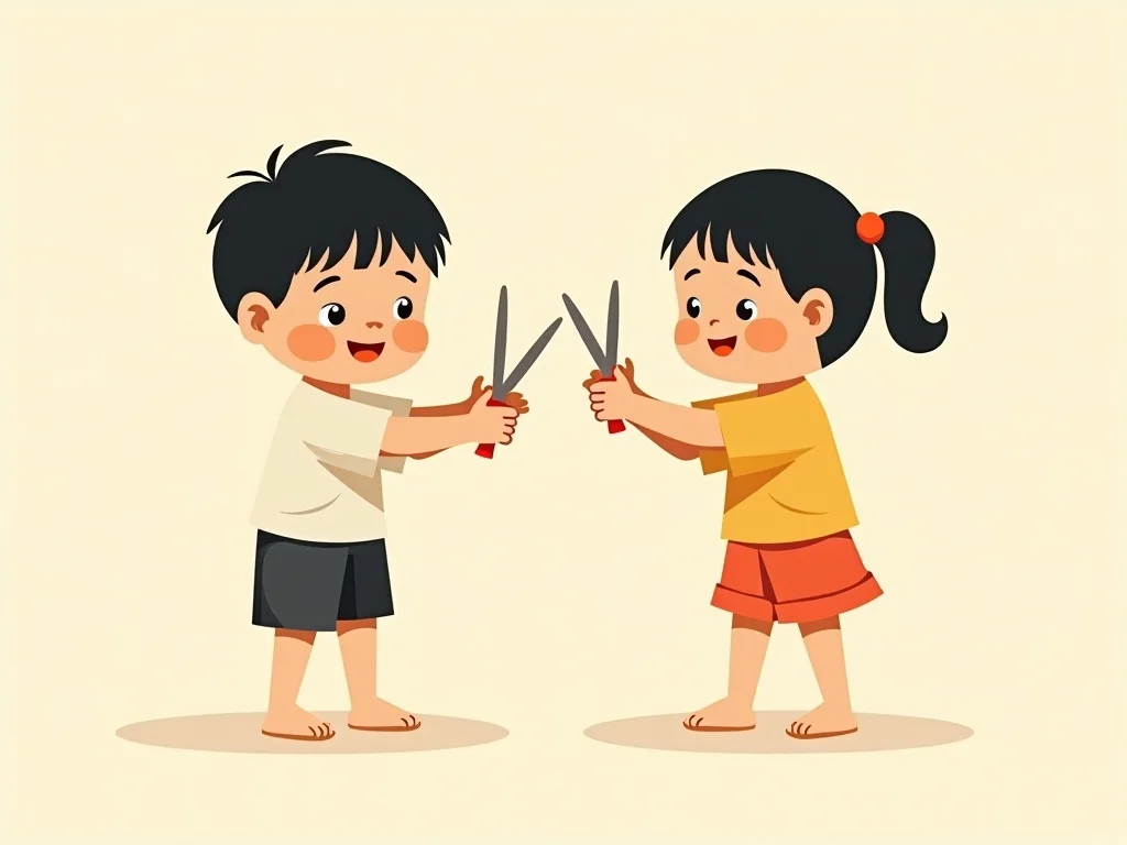 Oẳn tù tì — Búa, kéo, bao