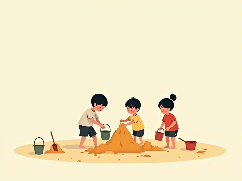 Trò chơi bãi biển — Xây lâu đài cát